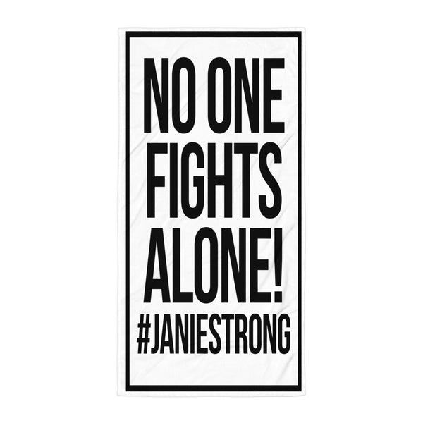 No One Fights Alone Beach Towel