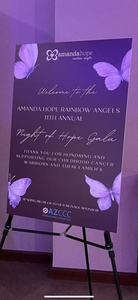 The Janiestrong Foundation donates to the Amanda Hope Rainbow Angels Gala