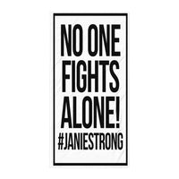No One Fights Alone Beach Towel